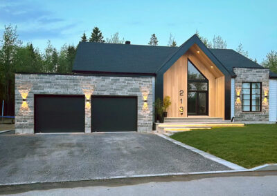 Réalisation d'une entrée de pavé et de bordure de stationnement
